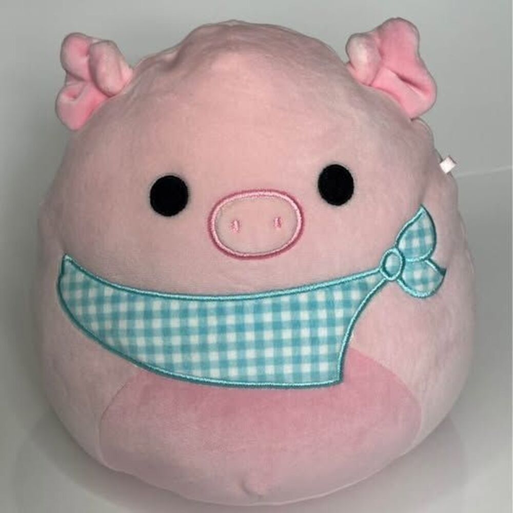 Squishmallows Peter the Pig with Blue Bandana